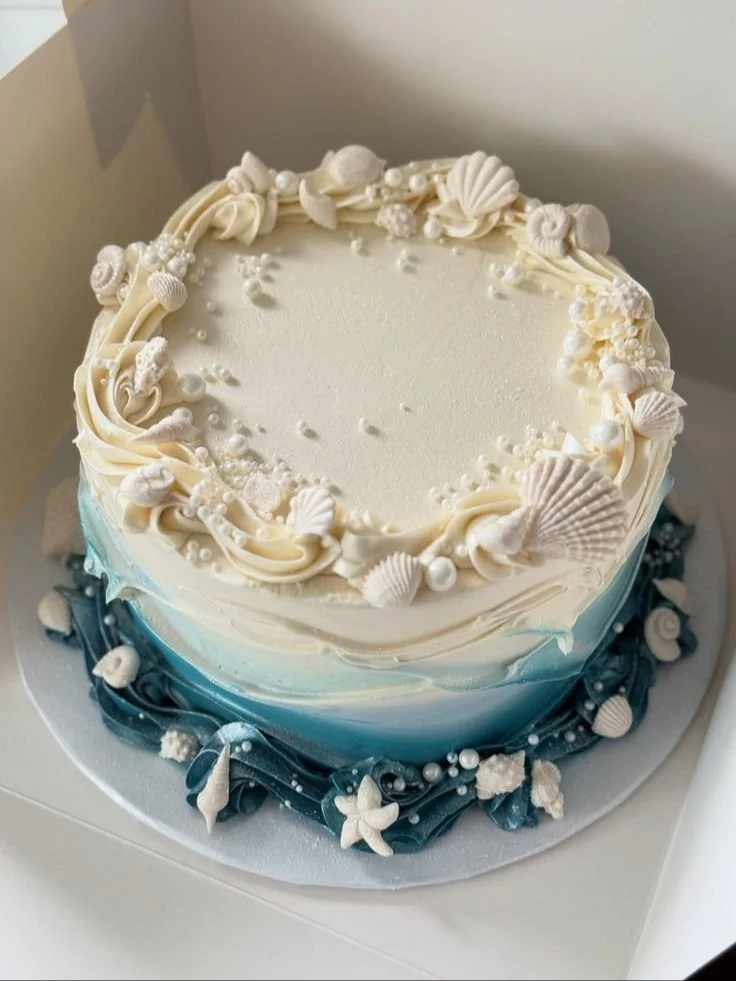 August Beach Cakes and Ideas
