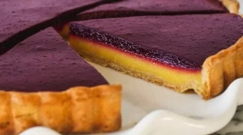 Blueberry Lemon Curd Tart