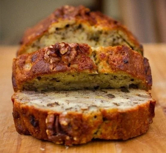 Bourbon Banana Walnut Bread