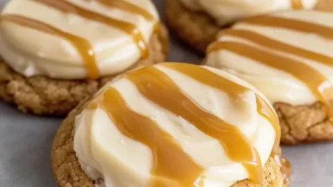 Copycat Crumbl Salted Caramel Cookies