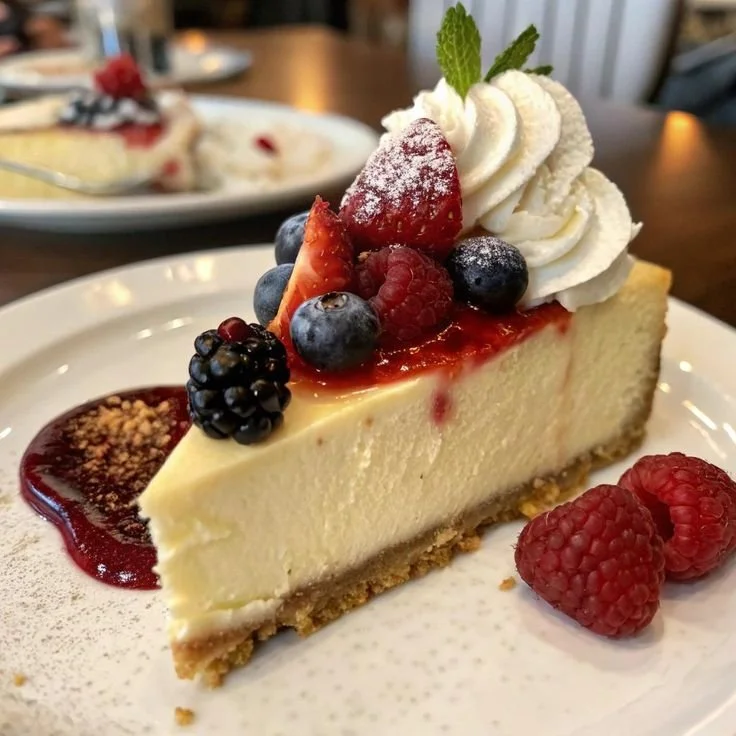 Creamy Dense New York Cheesecake