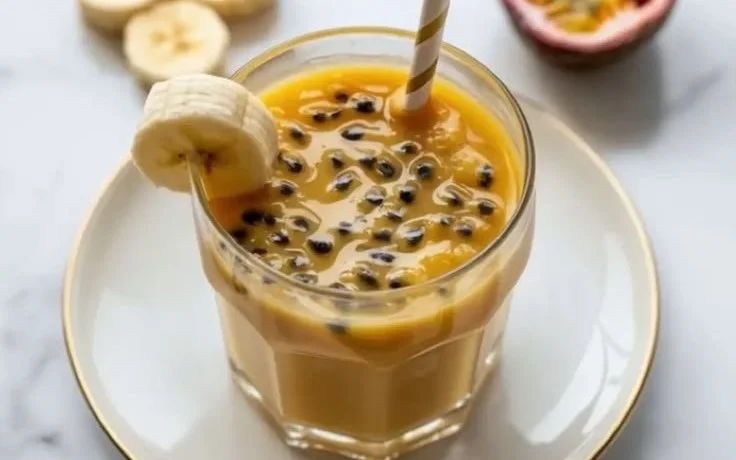 Creamy Passion Fruit Banana Juice