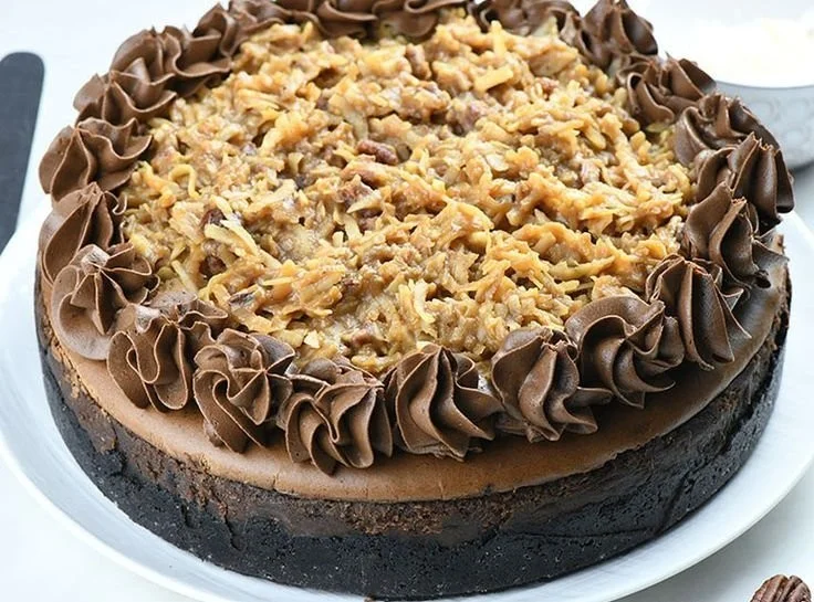 Decadent German Chocolate Cheesecake