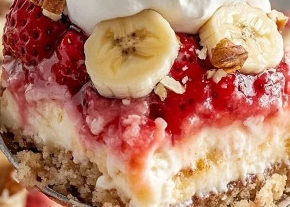 Easy Banana Split Dump Cake