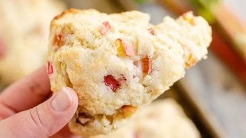 Easy Rhubarb Scones