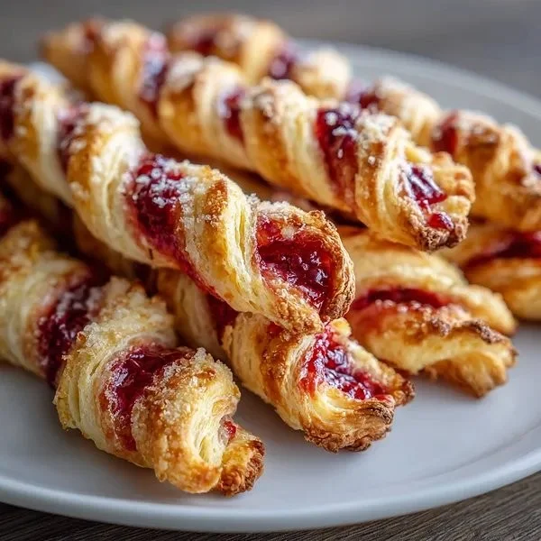 Fruit-Filled Puff Pastry Twists
