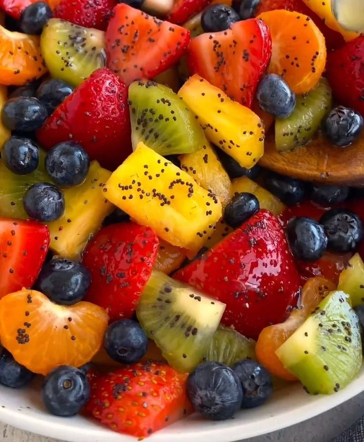 Honey Lime Poppy Seed Salad