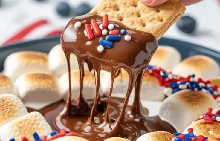 Patriotic S'mores Dip Recipe