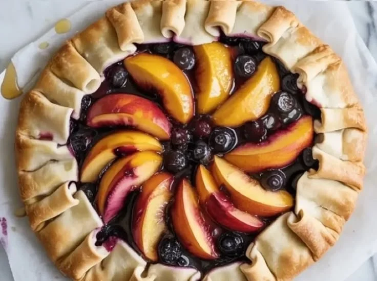 Peach Blueberry Galette Recipe