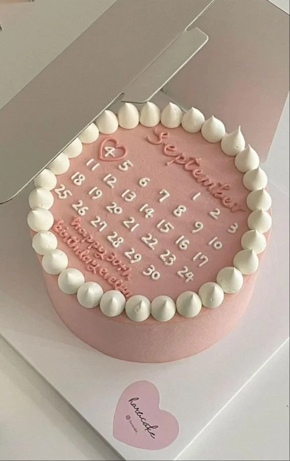 Pink Calendar Cake Recipe