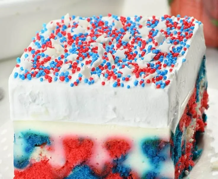Red White Blue Poke Cake