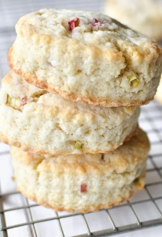 Rhubarb Scones