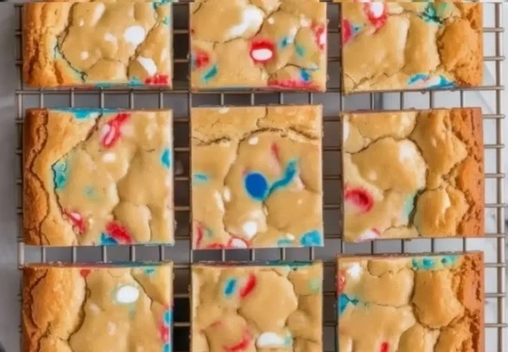 Stars and Stripes Funfetti Blondies