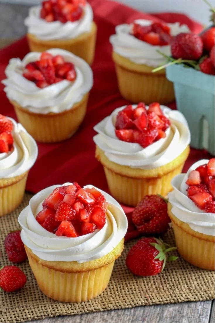 Strawberry Shortcake Cupcakes Recipe