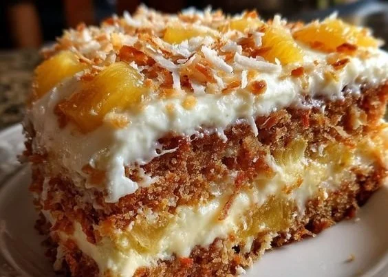 Tropical Carrot Pineapple Cake