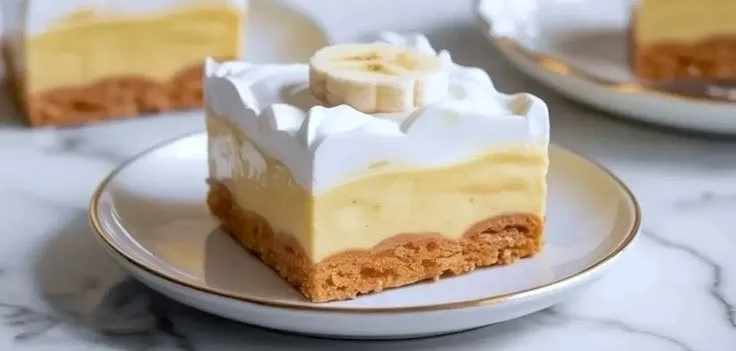 Vanilla Banana Pudding Wafer Bars