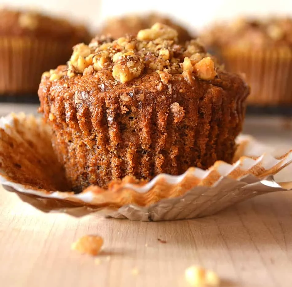Banana Nut Muffins From Scratch