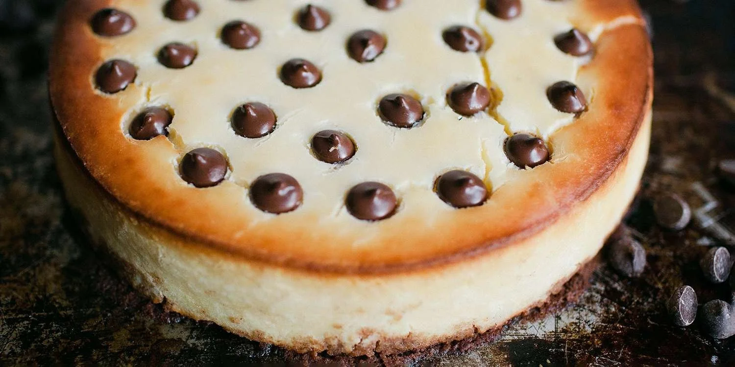 Chip-Studded Chocolate Cheesecake
