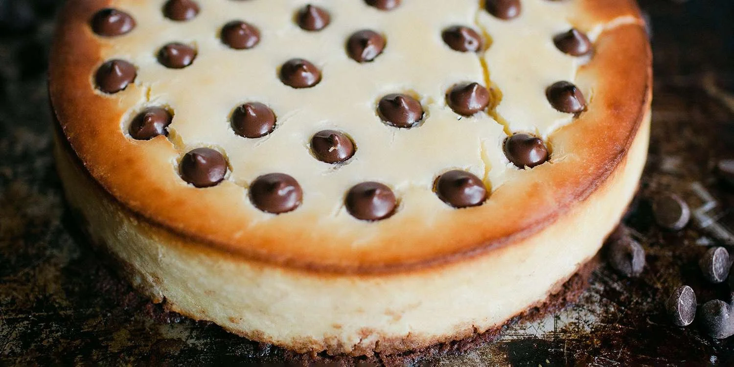 Chip-Studded Chocolate Cheesecake