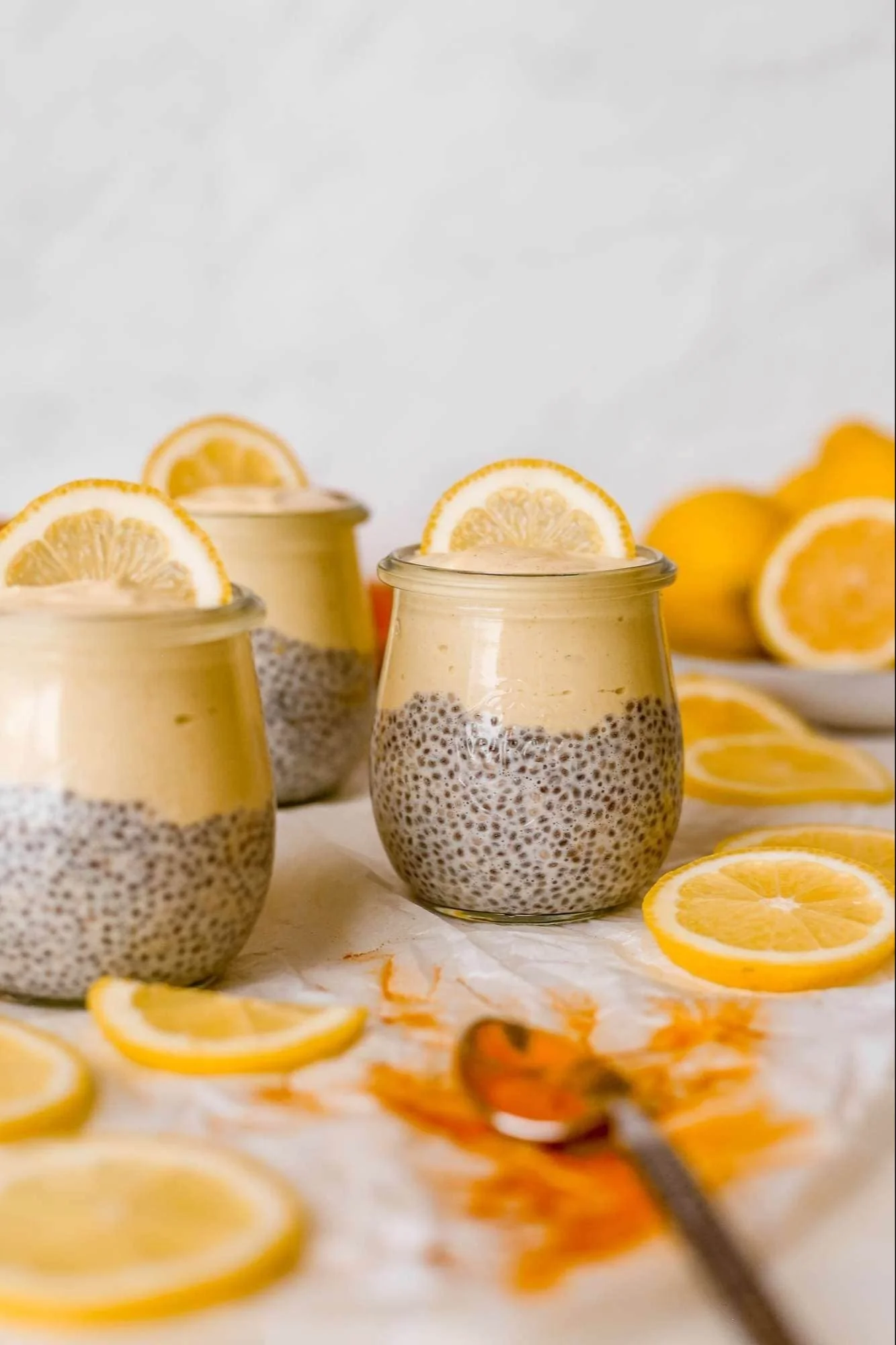 Lemon Cream Chia Oatmilk Pudding