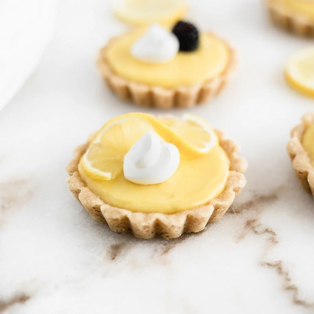 Mini Lemon Tarts with Shortbread