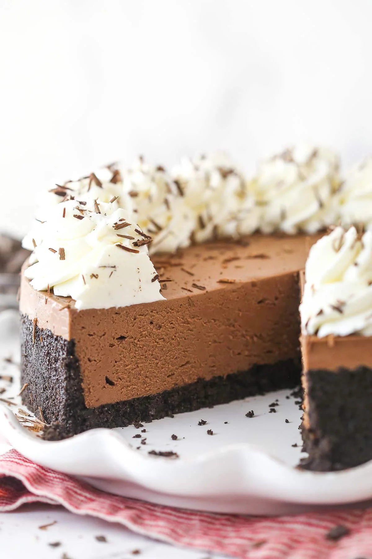 Simple No-Bake Chocolate Cheesecake
