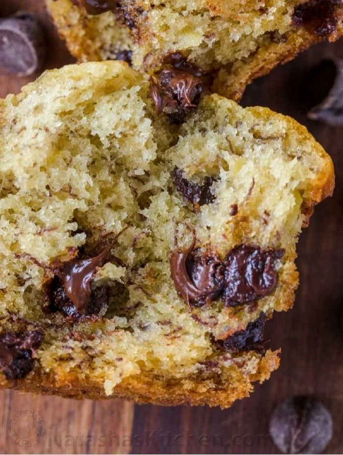 Soft and Moist Banana Muffins