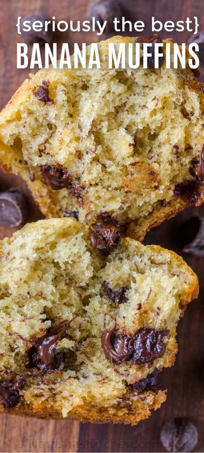 Soft and Moist Banana Muffins