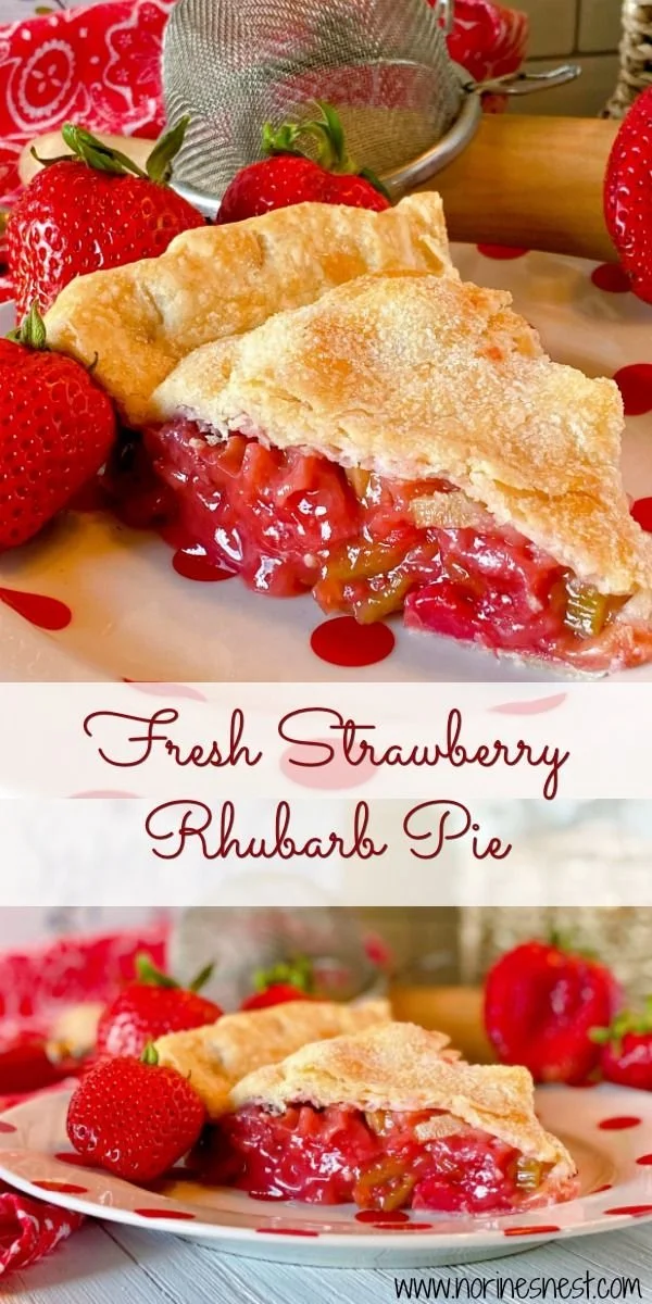 Strawberries and Rhubarb Pie