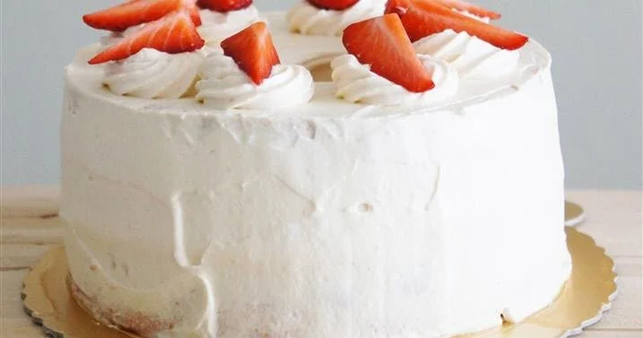 Strawberry Cloud Cake