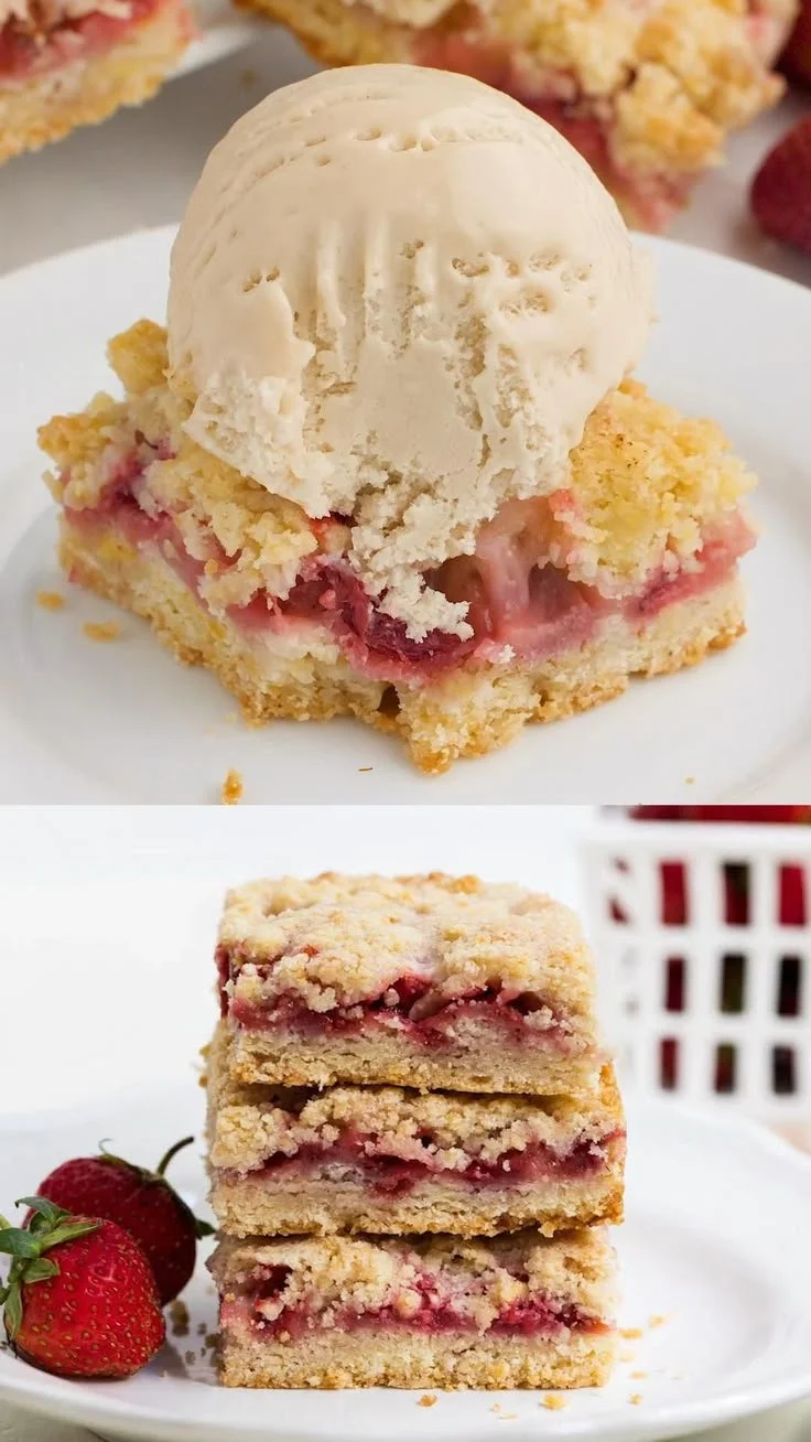 Strawberry Crumb Bars Recipe