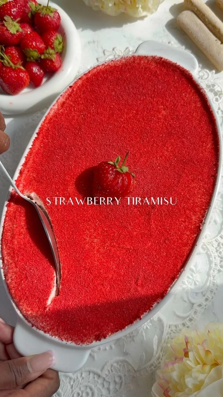 Strawberry Tiramisu with Creamy Layers