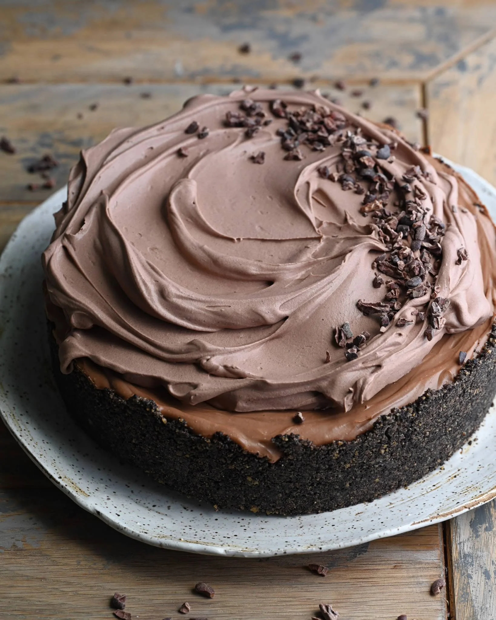 Velvety No-Bake Chocolate Cheesecake