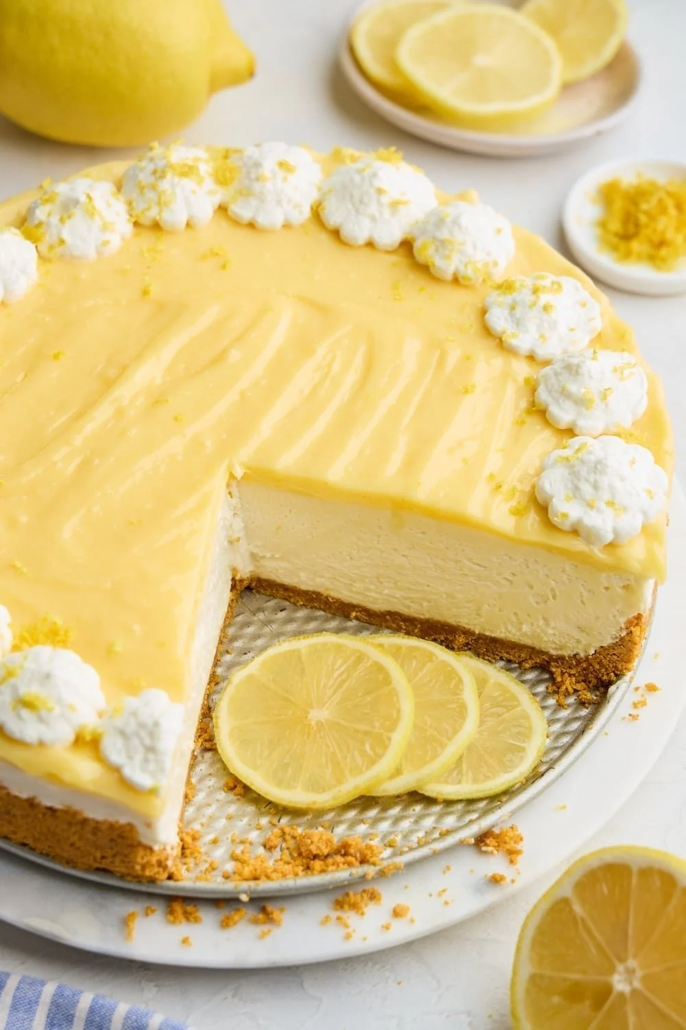 Zesty No-Bake Lemon Cheesecake