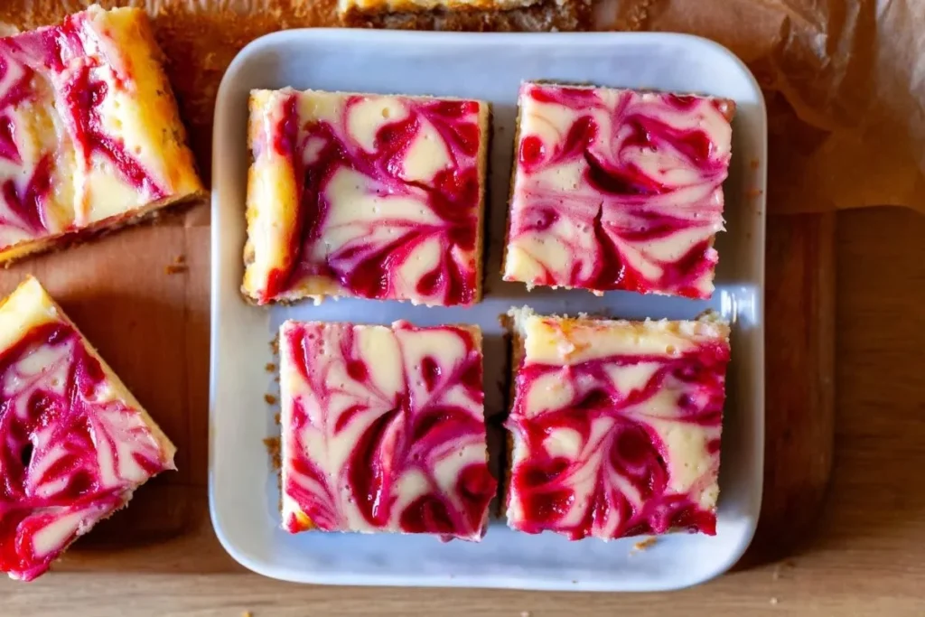 Home 9 Classic raspberry swirl cheesecake topped with fresh raspberries
