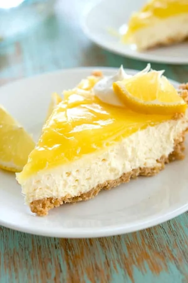 Lemon Cream Cheese Pie 4 Delicious lemon cream cheese pie with a graham cracker crust and lemon zest topping